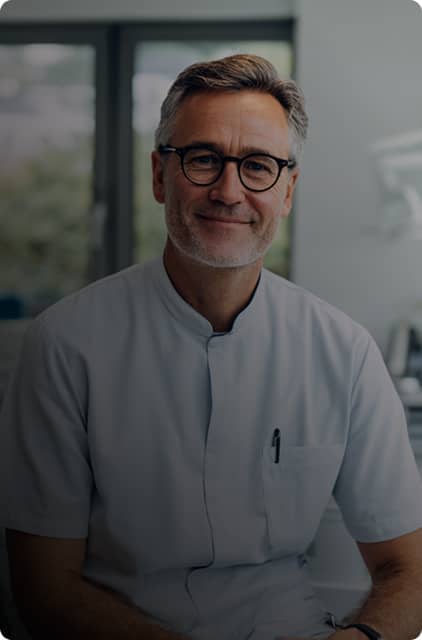 man in glasses smiling
