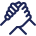 shaking hands outline