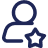 man with star icon