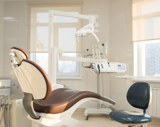 dentist and patient chairs inside office
