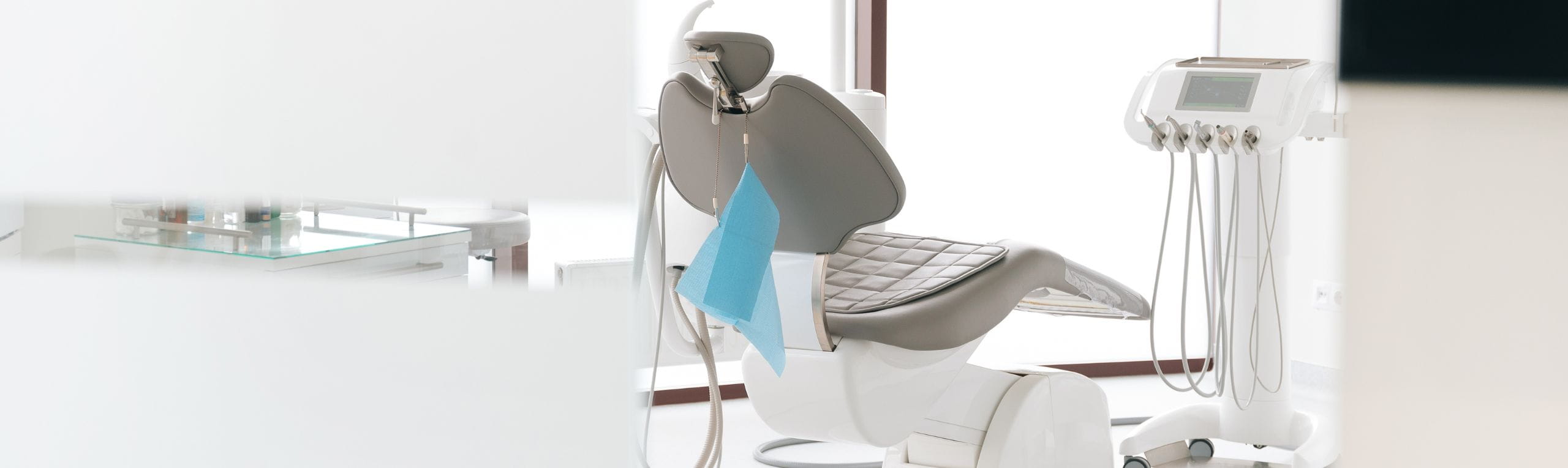patient chair inside dental office