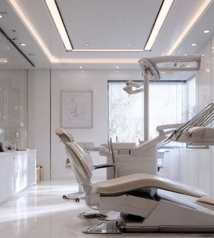 patient chairs inside dental office