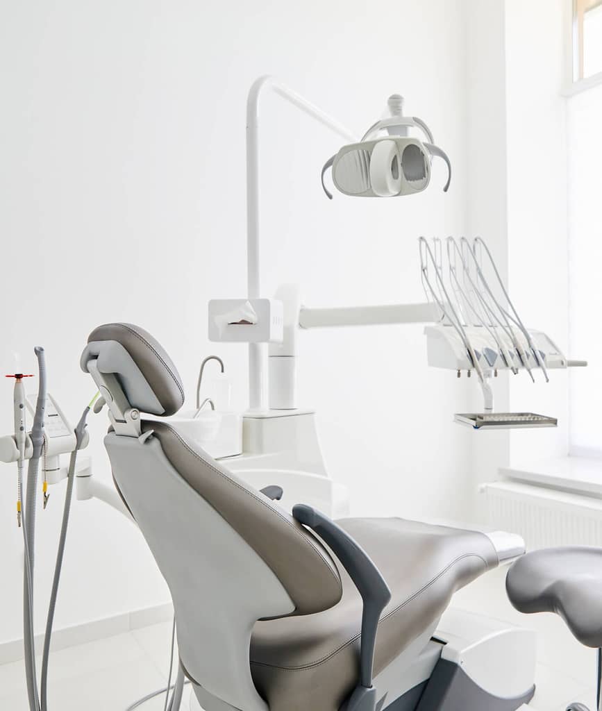 patient's chair in dental office